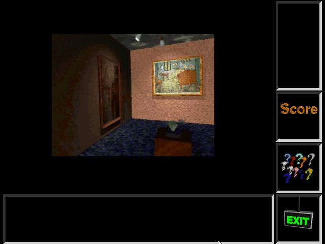 Masterpiece Mansion (Windows 3.x) screenshot: In contrast, after a success we move to the next room