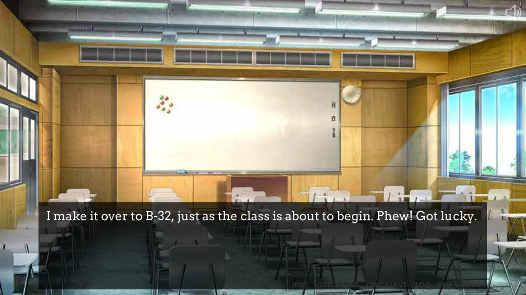 Re:maid (Browser) screenshot: Nishi is almost late for class