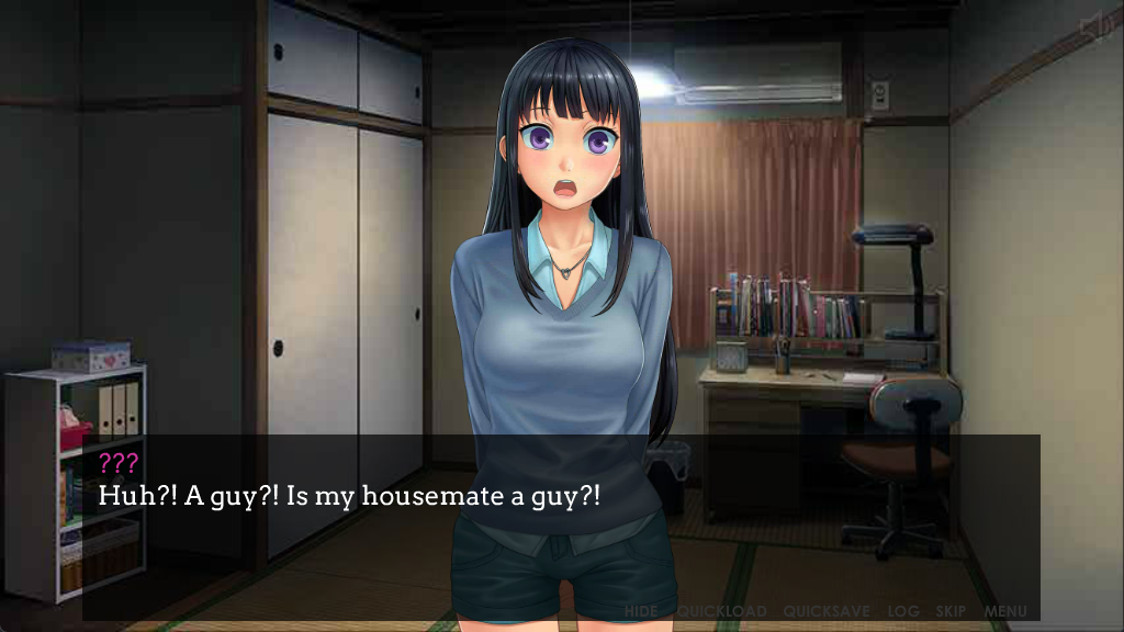 Re:maid (Browser) screenshot: That night, Erika isn't too pleased upon discovering Nishi's sex