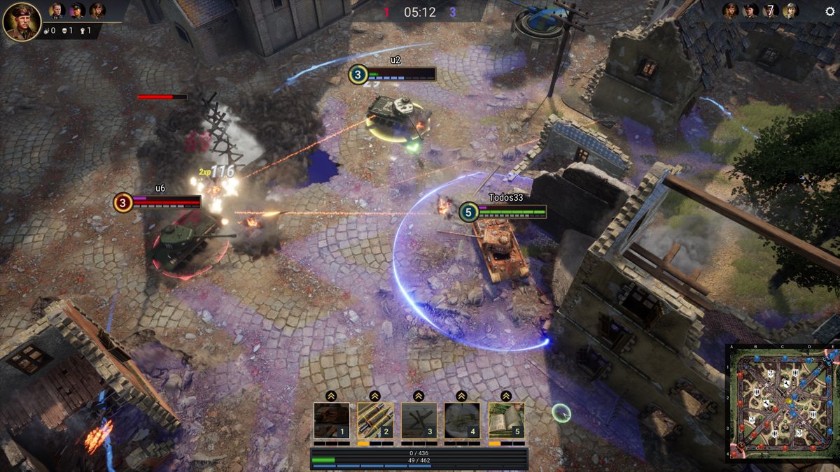 War Legends (Windows) screenshot: MOBA Normandy gameplay