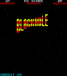 Black Hole (Arcade) screenshot: Title screen.
