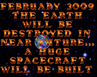 Exodus 3010: The First Chapter (Amiga) screenshot: The story of the game