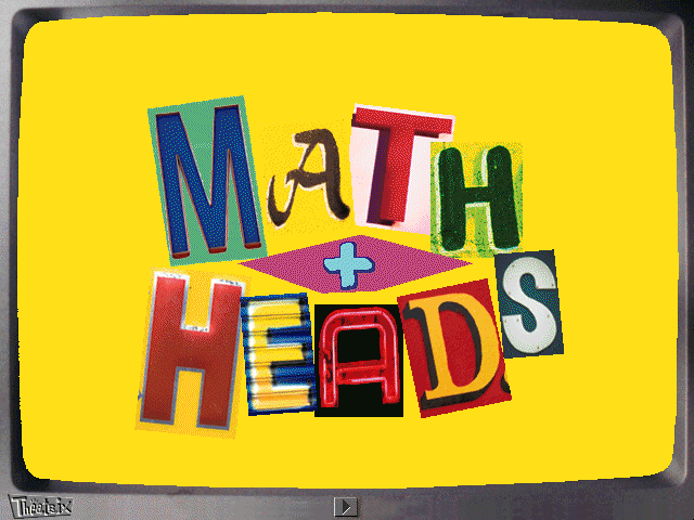 Math Heads (Windows 3.x) screenshot: Title screen