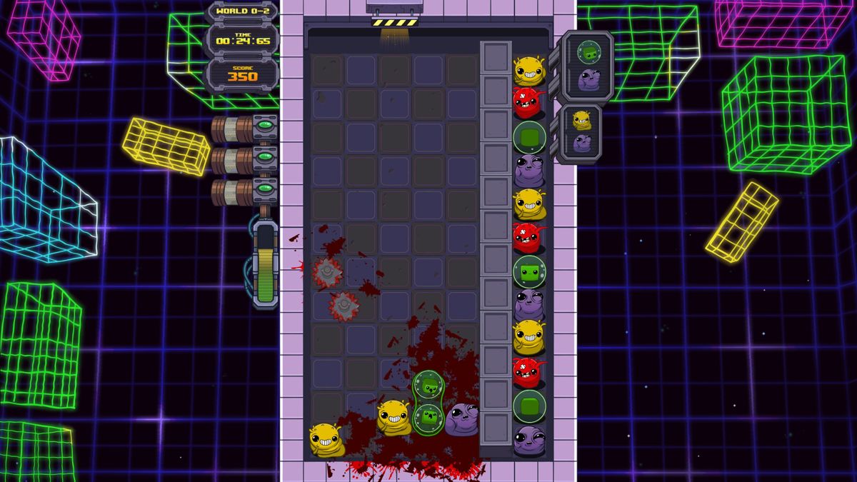 Dr. Fetus' Mean Meat Machine (Windows) screenshot: Watch out for blades