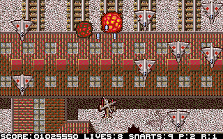 Sky High Stuntman (Atari ST) screenshot: A lot of jets attacking