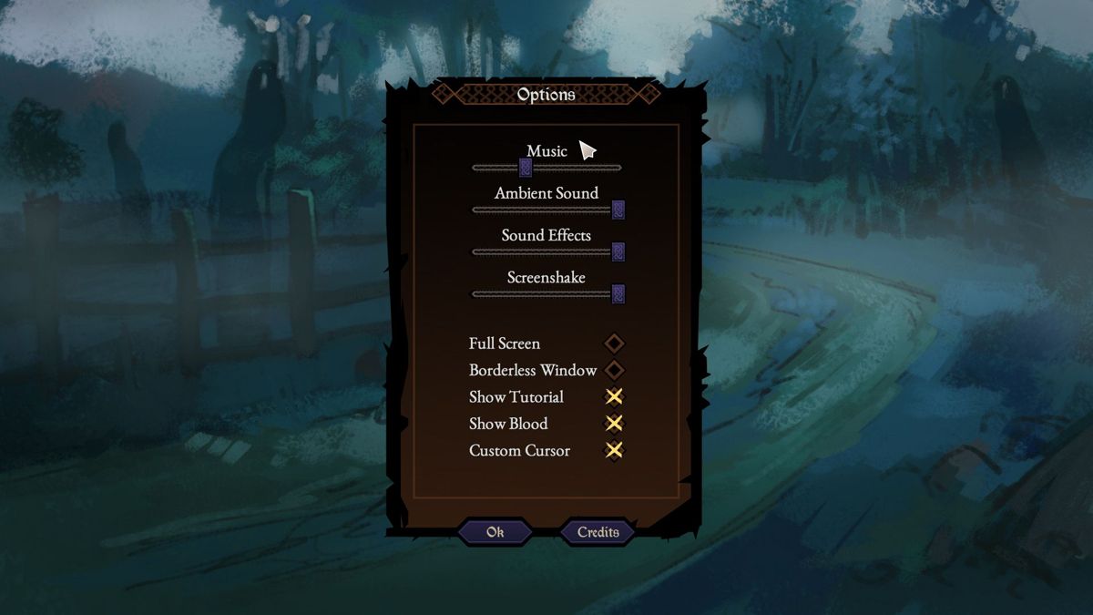 Ancient Enemy (Windows) screenshot: The game configuration options