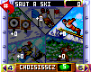 Winter Sports (ExEn) screenshot: Select the even you want to play. There are 5 different events: Ski jumping, CrossCountry, Snowboard, Alpine Ski and Biathlon