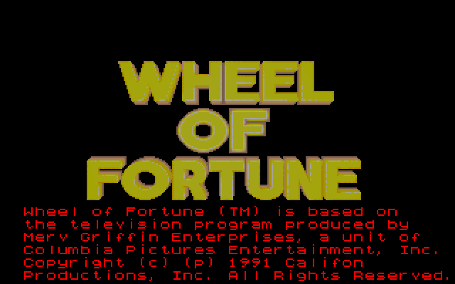 Wheel of Fortune: Featuring Vanna White (1991) - MobyGames