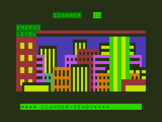 Scanner 13 (Dragon 32/64) screenshot: Scanning the City