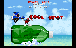 Cool Spot (DOS) screenshot: Title Screen (UK version)