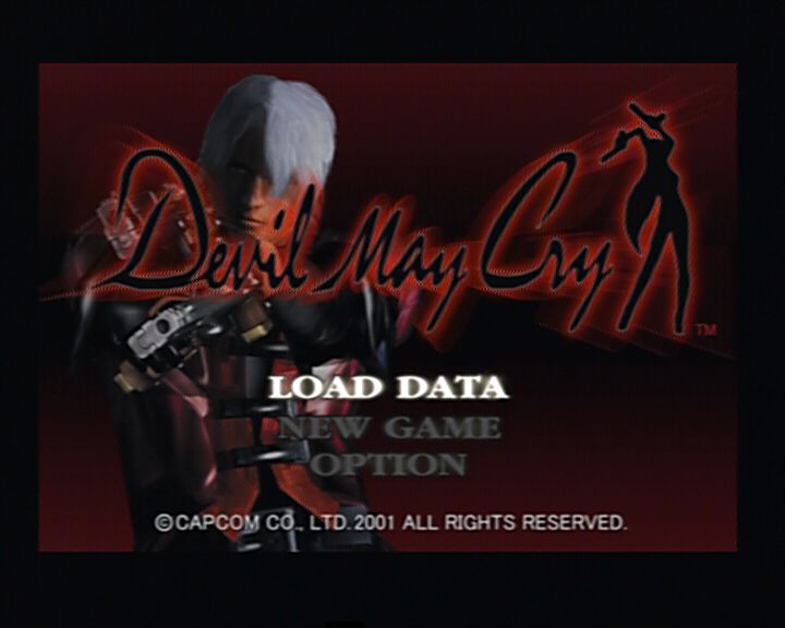 Devil May Cry (PlayStation 2) screenshot: Main Menu