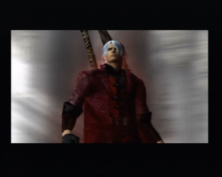 Devil May Cry (PlayStation 2) screenshot: Our hero, Dante, PI when it comes to supernatural.
