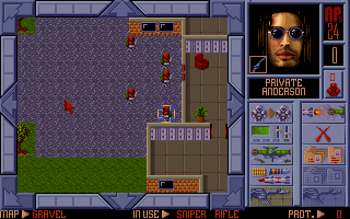 Laser Squad (DOS) screenshot: Movement