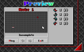 Laser Light (DOS) screenshot: Preview