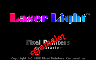 Laser Light (DOS) screenshot: Title