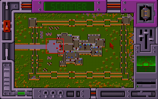 Laser Squad (DOS) screenshot: Strategic Map