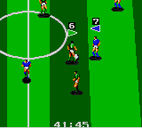 World Cup Soccer (Game Gear) screenshot: Face-off
