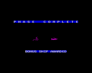 Aquaplane (ZX Spectrum) screenshot: Bonus ship award.