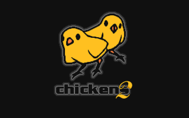 Chickens 2 (DOS) screenshot: Title Screen