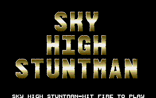 Sky High Stuntman (Atari ST) screenshot: Title screen