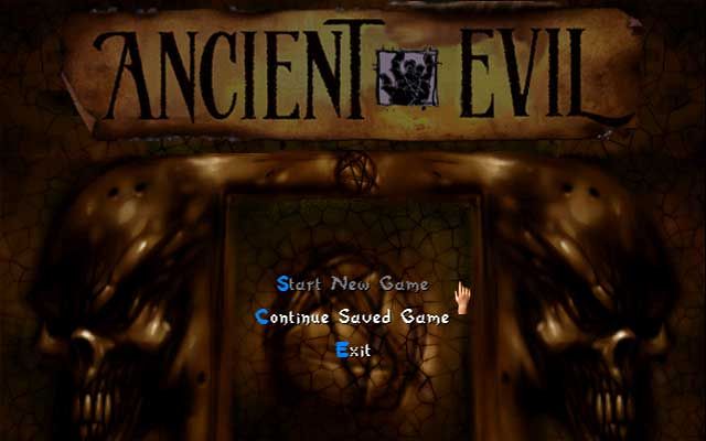 Ancient Evil (Windows) screenshot: Title Screen