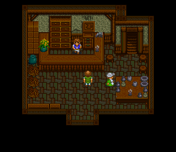 The Last Battle (SNES) screenshot: In a house