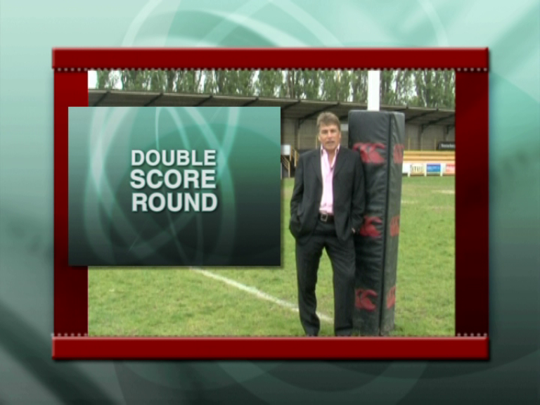 Interactive Rugby World DVD Quiz Game (DVD Player) screenshot: John Inverdale explains how the game works, here he's talking about the 'pop-ups' that can boost or savage a player's score