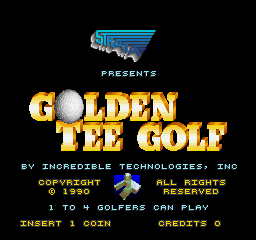 Golden Tee Golf (Arcade) screenshot: Title Screen