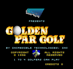 Golden Par Golf (Arcade) screenshot: Title Screen