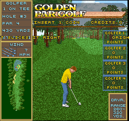 Golden Par Golf (Arcade) screenshot: Demo shot