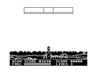 Starman Jones (Dragon 32/64) screenshot: On the Landing Pad
