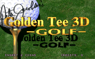 Golden Tee 3D Golf (Arcade) screenshot: Opening Screen