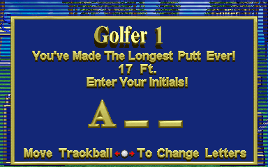 Golden Tee 3D Golf (Arcade) screenshot: Longest put