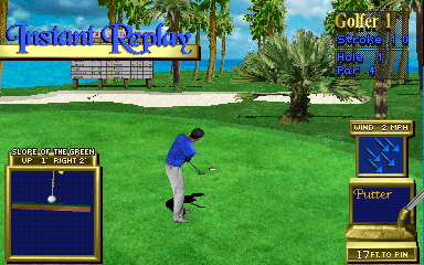 Golden Tee 3D Golf (Arcade) screenshot: Replay