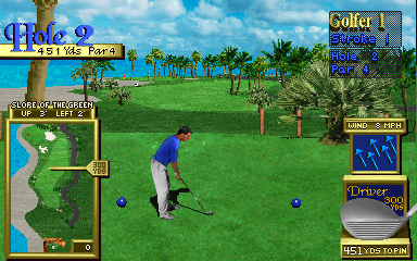 Golden Tee 3D Golf (Arcade) screenshot: Hole 2