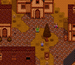 The Last Battle (SNES) screenshot: Your home village