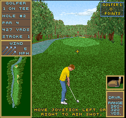 Golden Par Golf (Arcade) screenshot: Hole 2
