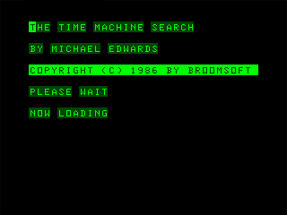 The Time Machine Search (1986) - MobyGames