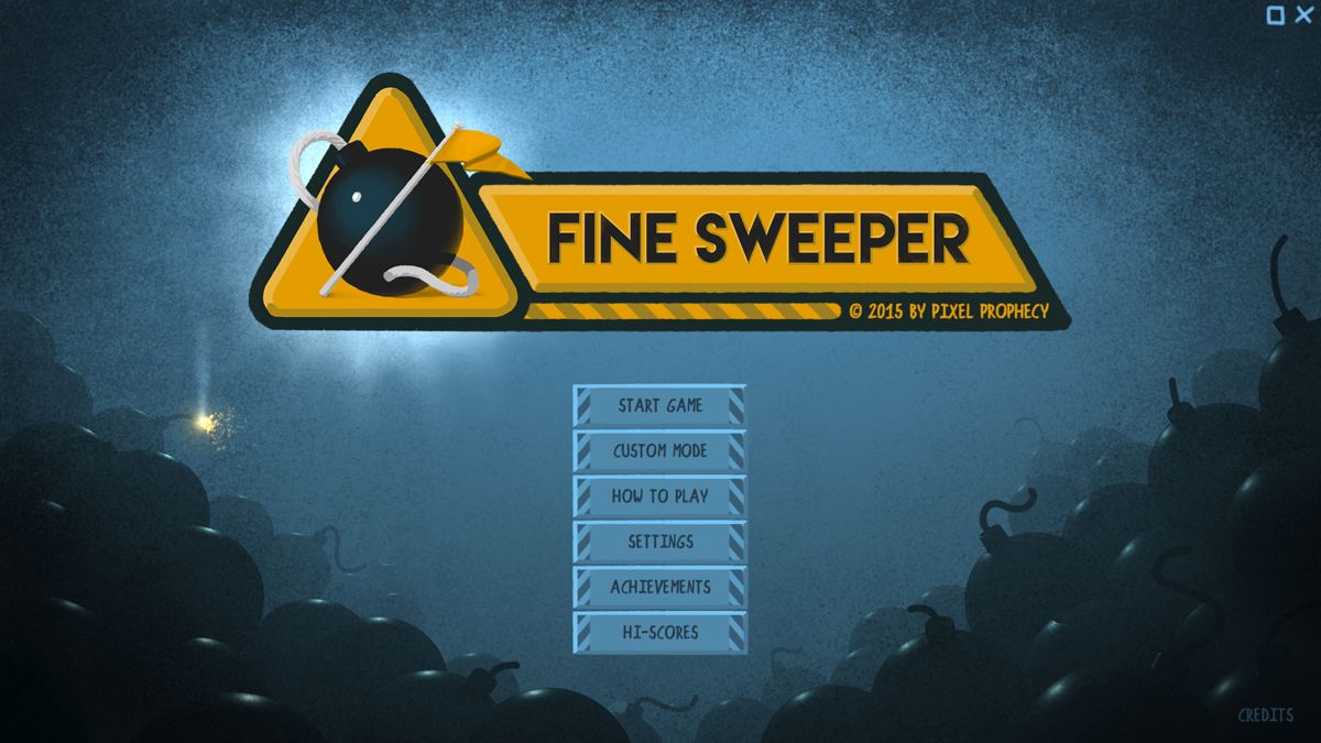 Fine Sweeper (Windows) screenshot: Title Screen