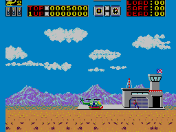 Choplifter! (SEGA Master System) screenshot: Taking off