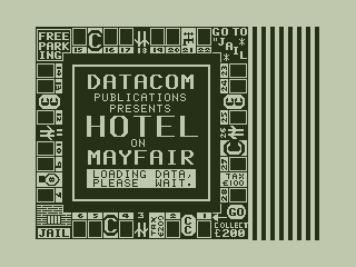 Hotel on Mayfair (Dragon 32/64) screenshot: Loading Screen