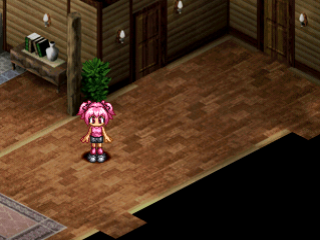 Tokyo Mew Mew: Tōjō Shin Mew Mew! Minna Issho ni Gohōshi suru Nyan (PlayStation) screenshot: Inside the house.