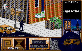 Last Ninja 2: Back with a Vengeance (Amiga) screenshot: The streets of New York.