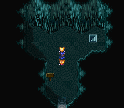 Chō Mahō Tairiku Wozz (SNES) screenshot: In a cave