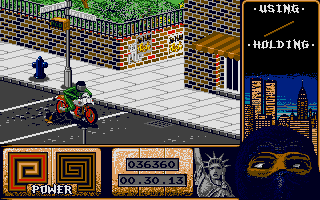 Last Ninja 2: Back with a Vengeance (Amiga) screenshot: Wait for the green light!