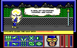 X-Men (DOS) screenshot: Action (Tandy)