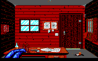 Desperado 2 (DOS) screenshot: Menu (EGA)