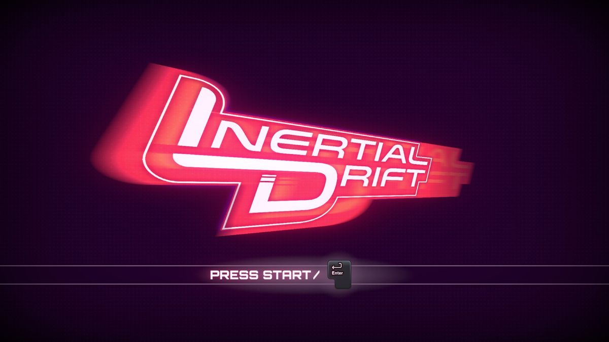 Inertial Drift (Windows) screenshot: Title screen