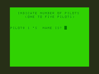 Flight (Dragon 32/64) screenshot: Create a Player