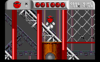 Cool Spot (DOS) screenshot: Radical Rails